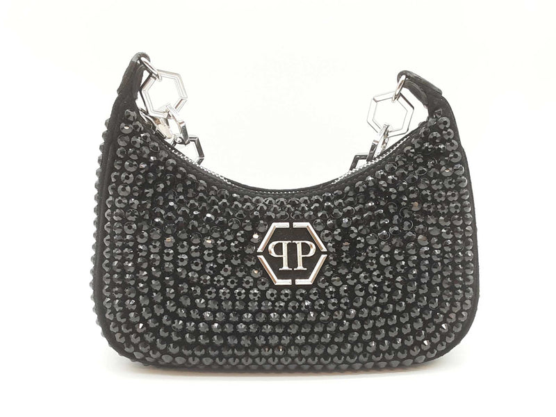 Philipp Plein Crystals Black Shoulder Bag Sd0725czxde