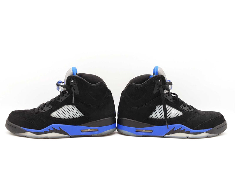 Nike Air Jordan 5 Retro "Racer Blue" Sneakers In Black Suede Size 10 Fw00625izdu