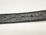 Yves Saint Laurent Ysl Cassandre Black Croc Embossed Leather Belt 80 Do0125loxde