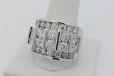 6.1cttw Diamond Ring In 10k White Gold 14 Grams Size 9.5 Eb1026wxxzsa