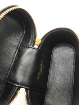 Yves Saint Laurent Quilted Black Leather Gaby Mini Vanity Case Eb1225exzde