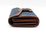 Gucci Dionysus Chain Wallet In Gg Supreme Denim Jacquard & Leather Fw1225rrzdu