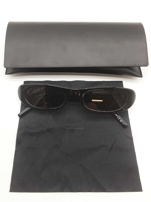 Yves Saint Laurent Ysl Sl557 Shade Black Narrow Frames Sunglasses Do0325oxzde