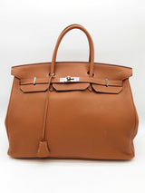 Hermes Birkin 40 Gold Brown Togo Palladium Hardware Handbag Do0825lxrxzde