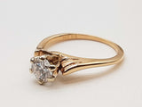 0.50 Carat Diamond 14k Yellow Gold 2.3g Solitaire Ring Size 5.75 Do0425pcrde