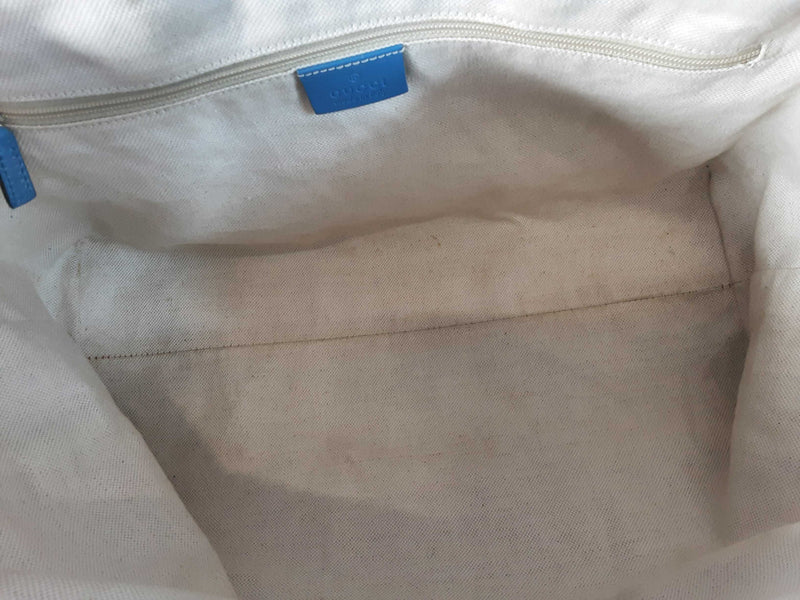 Gucci Beige And Blue Gg Monogram Sukey Tote Bag Sd0626wzxde – Max Pawn