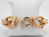 14k Yellow Gold 43.2 Grams Cable Bracelet 10 In Aa0626wzxzsa