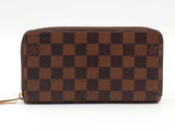 Louis Vuitton Zippy Damier Brown Wallet Aa0726wrzsa