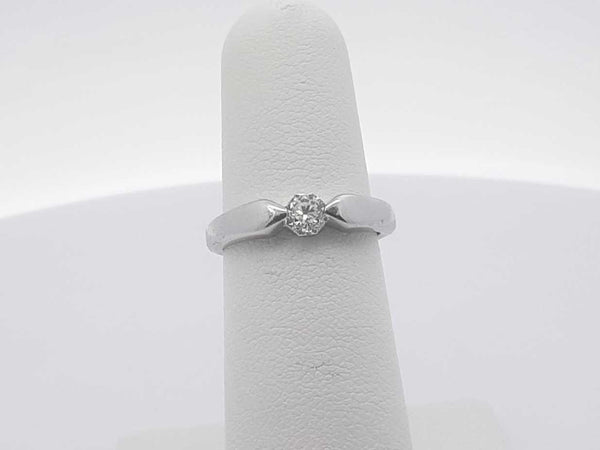 0.20ctw 14k White Gold 2.7 Grams Ring Size 6 Sd0725lpzsa