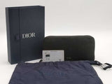 Christan Dior Logo Zip Wallet Black Aa1026wzxsa