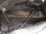 Michael Kors Saffiano Lock Tote Black Handbag Aa0826wzsa