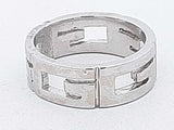 14k White Gold 5.9 Grams Fashion Ring Size 6 Aa0926wezsa