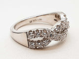 0.85 Cttw Lab Grown Diamonds 0.925 Silver 4.8g Ring Size 6.75 Do0525lxzde