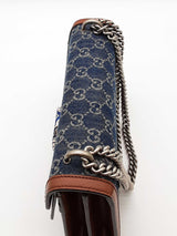 Gucci Gg Monogram Denim Dionysus Chain Shoulder Bag Eb0526lwlide