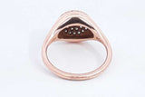 Approx. 0.37ctw Diamond Ring In 18k Rose Gold 5.27 Grams Size 7 Eb0724oxzsa