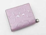 Coach Snap Wallet In Signature Light Violet Patent Leather Fw0926prdu