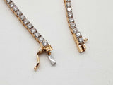 2.88 Cttw Lab Grown Diamonds 14k Gold 5.6g Tennis Bracelet 6.75 In Do0726llxzde