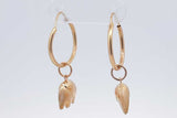18k Yellow Gold Elephant Dangle Hoop Earrings 1.6 Grams Eb0526lorsa