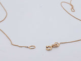 14 K Yellow Gold 1 Gram Box Chain 18 Inches Aa0426izsa