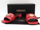 Versace Sandal H.25 Vitello Red Size 40 Aa0926lzxsa