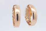 Diamond Hoop Earrings In 14k Yellow Gold 15.5 Grams Eb0426sxzsa