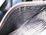 Prada Navy Blue Pebbled Leather Hobo Tote Bag Do0525rrxde