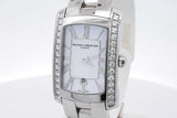 Baume & Mercier Hampton Milleis Quartz 22mm Diamond Bezel Watch Eb0826wxzsa