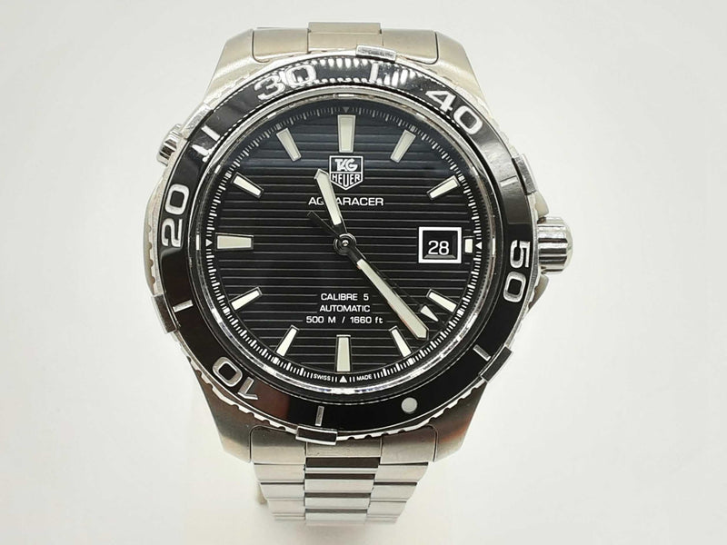 Tag Heuer Wak2110 41 Aquaracer Calibre 5 Steel Automatic Watch Do0924exzde