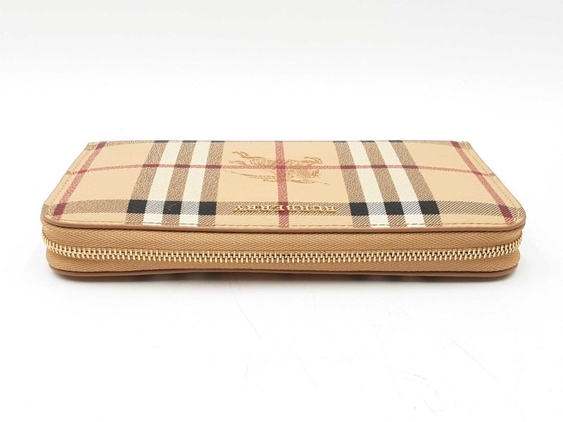Burberry Ziggy Zip-around Wallet In Haymarket Check Coated Canvas Fw00725crdu