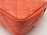 Chanel Timeless Quilted Orange Patent Leather Flap Shoulder Bag Eb0826oxxzsa