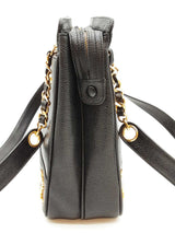 Chanel Black Caviar Leather Triple Cc Shoulder Bag Eb0926lrxzde