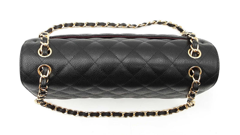 Chanel Jumbo Double Flap Bag In Black Quilted Caviar Leather Fw0725prxzdu