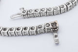 27.8cttw Diamond Tennis Necklace 14k White Gold 54.6 Grams 22 Inch Eb1225cxxzsa
