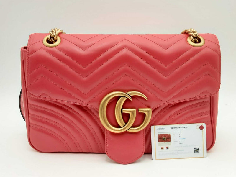 Gucci Calfskin Matelasse Gg Marmont Hs0724pxzsa