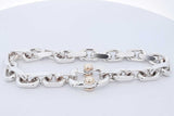 Tiffany & Co. Makers Sterling Silver Link 18k Bracelet 57.7g 9 Inch Eb0626rxzde