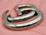 Gucci Marmont Shoulder Bag In Pink Matelassé Leather Fw0125worsa