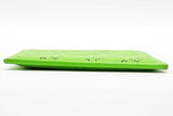 Balenciaga Perforated Logo Acid Green Leather Card Holder Sd0826wxde
