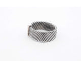 Tiffany & Co. Somerset Wide Mesh Ring In Sterling Silver 3.9g Size 5 Fw1125izdu