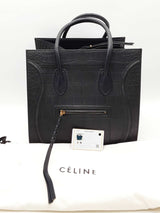 Celine Phantom Luggage Stamped Crocodile Leather Tote Bag Eb0726pxzsa