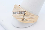 0.25cttw Diamond Ring In 14k Yellow Gold 7.4 Grams Size 10 Eb0926rxzde