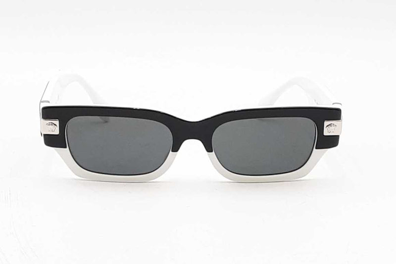 Versace Classic Top Sunglasses In Black & White Eb1224rxsa