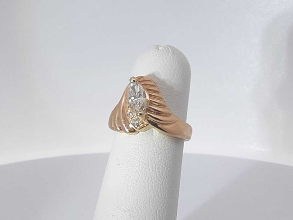 .50ctw Diamond 14k Yellow Gold 3.5 Grams Ring Size 4.5 Sd0625pzxsa