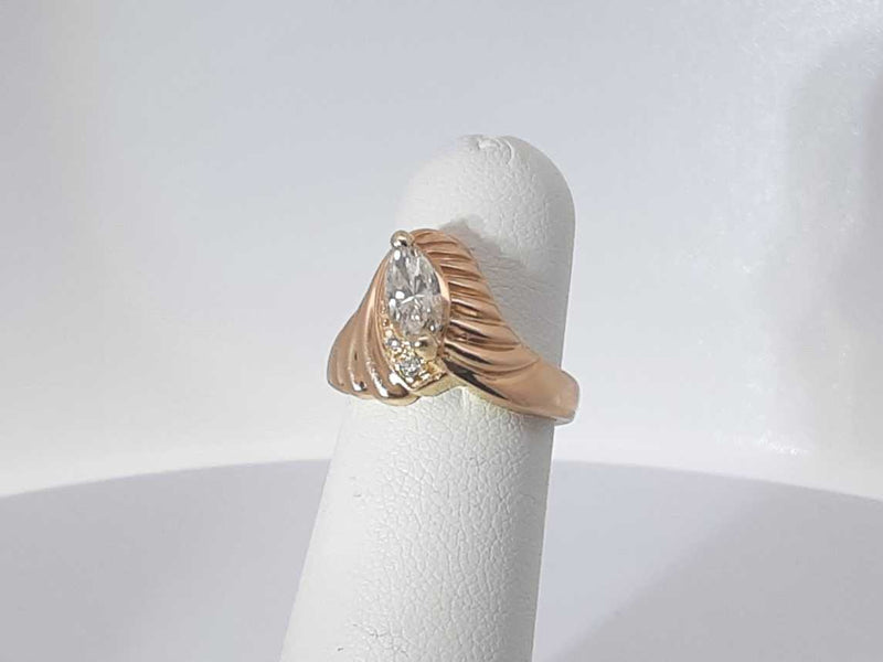 .50ctw Diamond 14k Yellow Gold 3.5 Grams Ring Size 4.5 Sd0625pzxsa