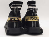 Dolce & Gabbana Sorrento Logo Sock Sneakers Black Size 8 Aa0126lcrsa