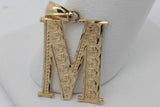 10k Yellow Gold Letter M Pendant 1.5 Grams Eb0826ixsa