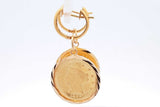 Gold Liberty Coin Earrings In 22k Yellow Gold Settings 9.81 Grams Eb1024rxzsa