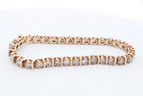 Approx. 4.95ctw Diamond Tennis Bracelet 14k Yellow Gold 20.88g 7 In Eb1024sxrsa