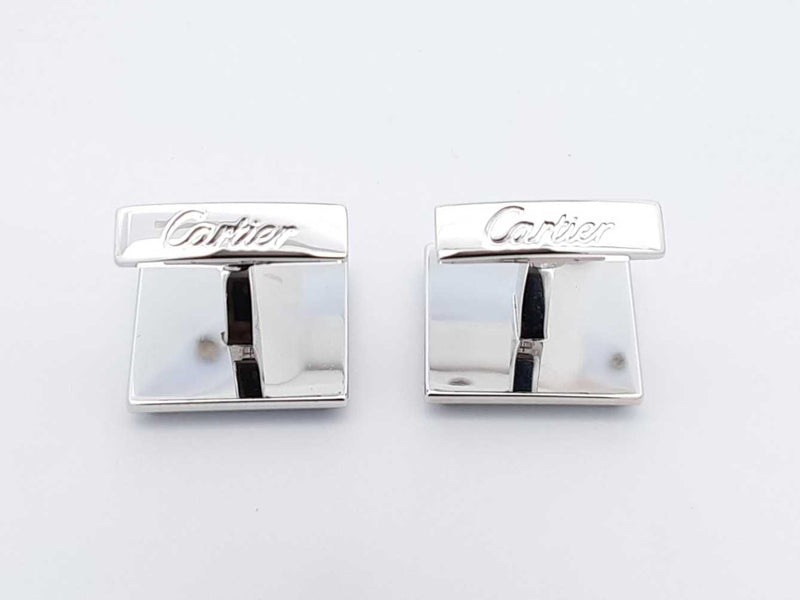 Cartier Sterling Silver & Mother Of Pearl Cufflinks 17 Grams Fw0225wrzdu