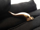 18k Yellow Gold Cornicello Italian Horn Pendant 2.7 Grams Fw0826wxzdu