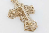 1.86cttw Diamond Cross Pendant In 10k Yellow Gold 15.9 Grams Eb1026loxzsa
